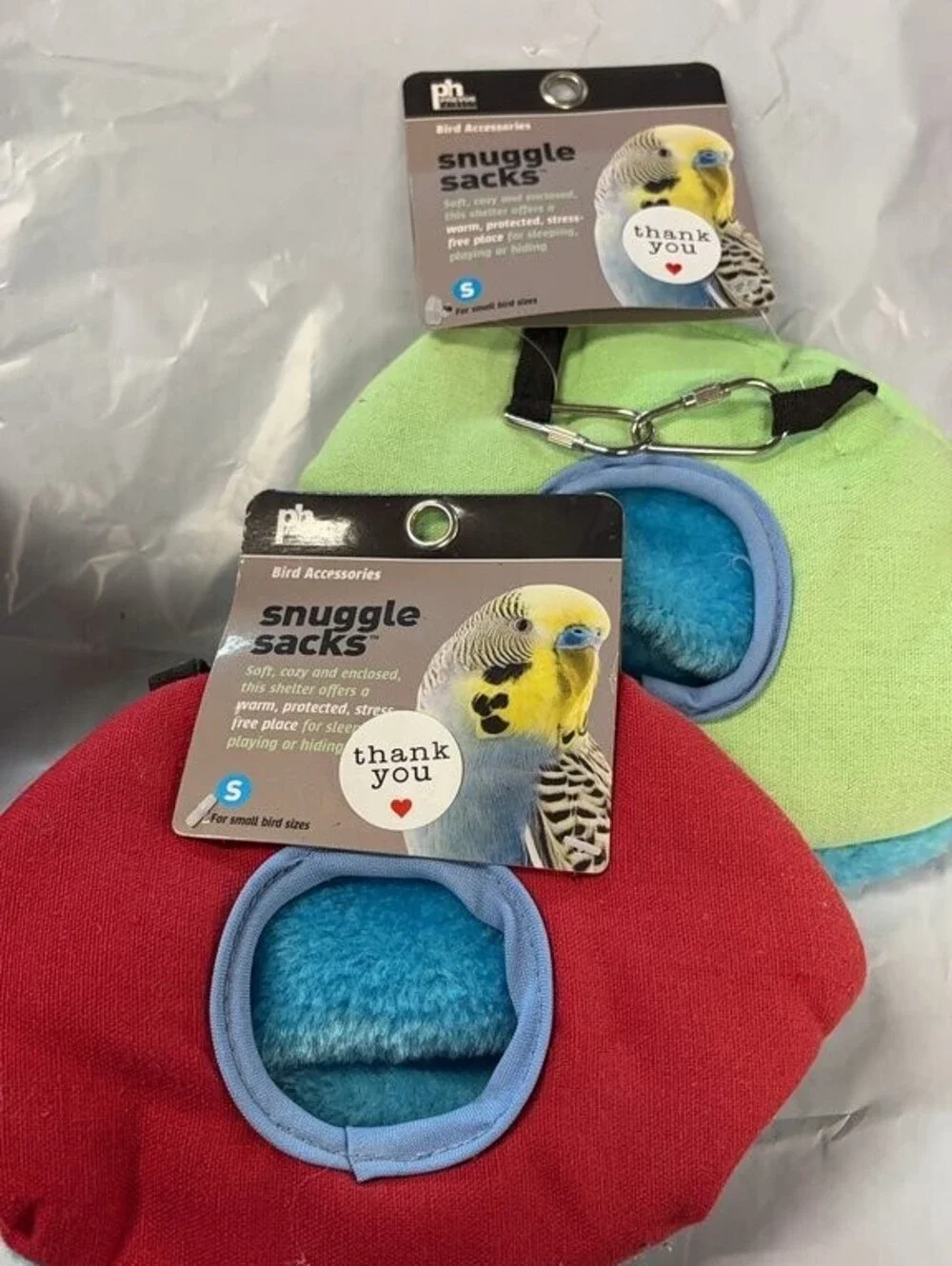 PH Bird Accessories Snuggle Sacks for Small Birds